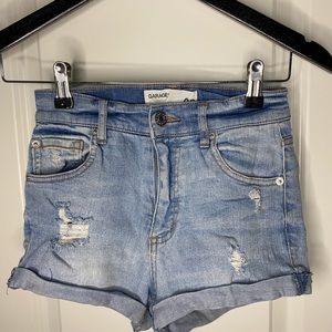 Garage denim shorts